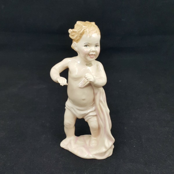 Royal Doulton Miniature Figurine  HN3361- First Steps (damaged - restored neck)