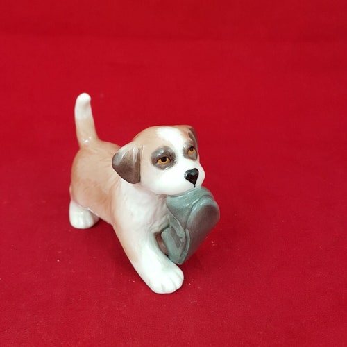 Royal copenhagen mini collection st bernard puppy with shoe 744 - high quality rch 5489