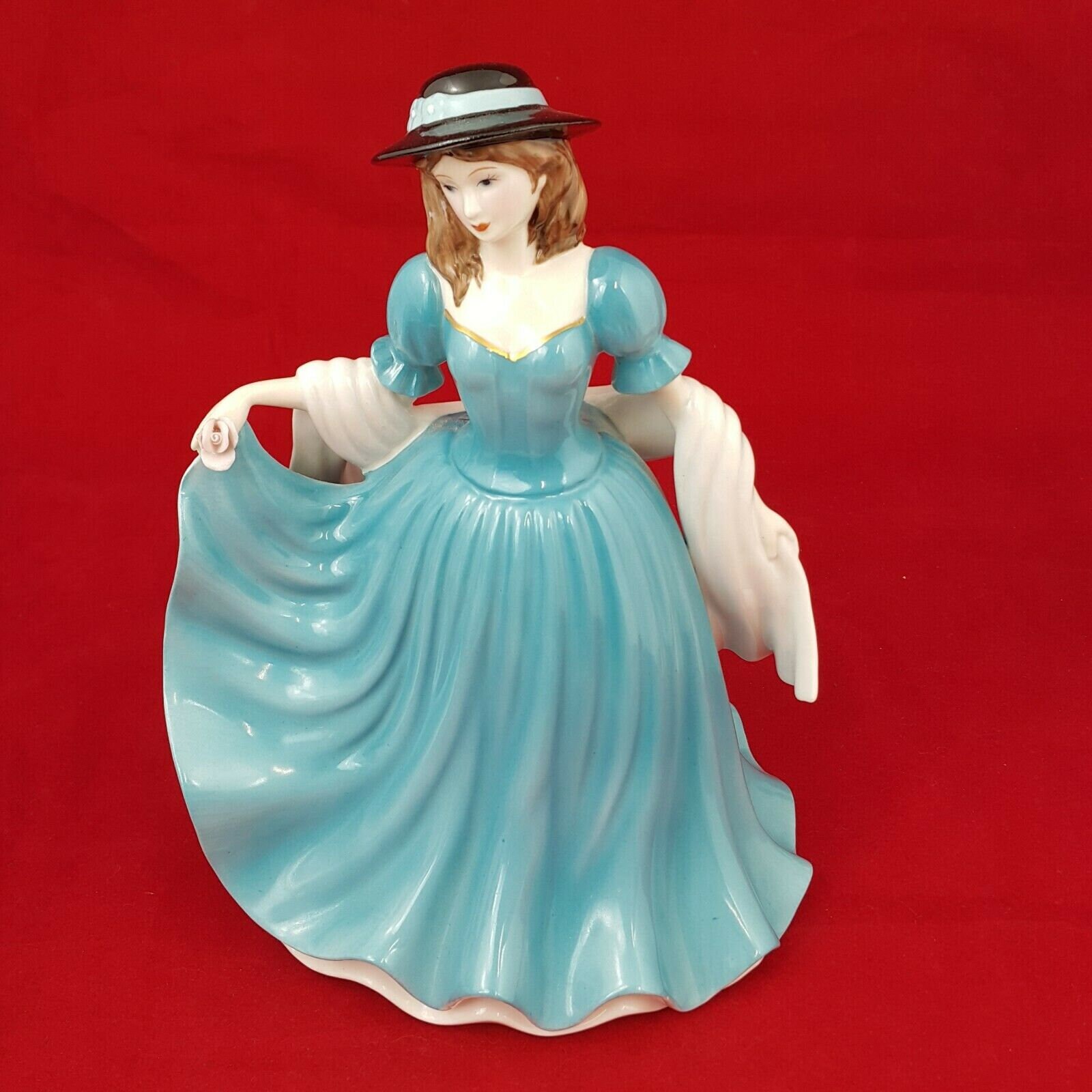 The leonardo collection figurines lady in mint blue dress 5161 Etsy