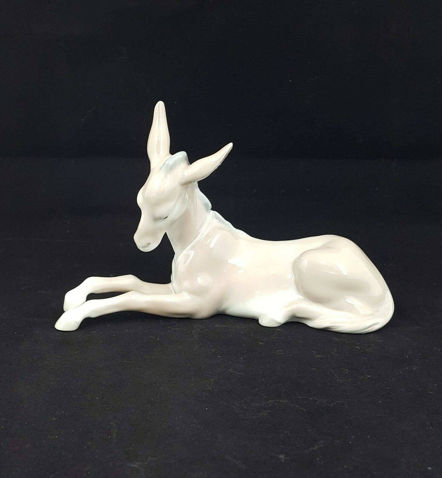 Lladro figurine nativity donkey 4679 3 tiny dots on top Etsy