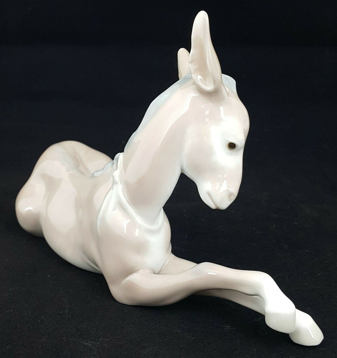 Lladro figurine nativity donkey 4679 3 tiny dots on top Etsy