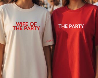 Wife of the Party TShirt, Bride to be gift,Personalised Hen Party T Shirts, Bachelorette Party tee, Bride Tee, Funny bride top