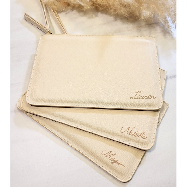 Pochette personalizzata / Borsa da sposa personalizzata / Regalo per damigella d'onore / regalo per la sposa / Regalo damigella d'onore