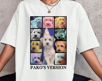 Camisa de gira para perros personalizada, camiseta pirata personalizada para perros, camisa para perros personalizada, camisa con retrato de perro personalizada, camisa con foto de perro, camiseta versión para perros