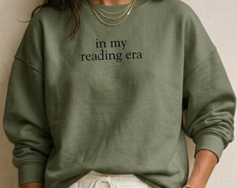 In My Reading Era Sweatshirt, Bookish sweatshirt, Book Club Sweatshirt, Bookworm Sweater, Book Sweatshirt, Book Club Gift, Book Lover
