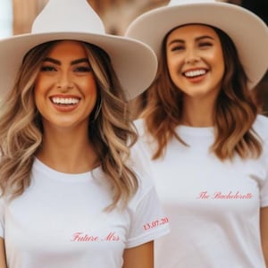 Gepersonaliseerde T-shirts vrijgezellenfeest | T-shirt teambruid | Shirts voor vrijgezellenfeesten | Gepersonaliseerde shirts voor vrijgezellenfeesten, vrijgezellenshirts
