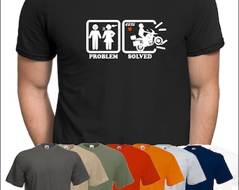 Problem Gelöst für 1200 GS T-SHIRT Motorrad BMW R1200GS Fans T-Shirt