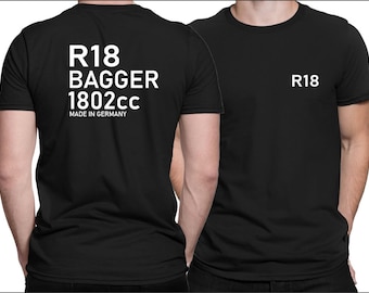 Para los fanáticos de la R18, camiseta de moto bagger