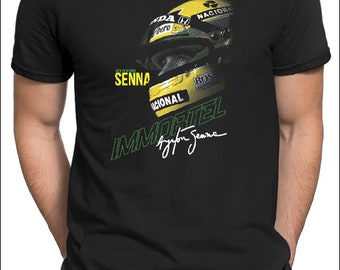 Inspiré par la légende Senna Formule chemise pour hommes t-shirt fans