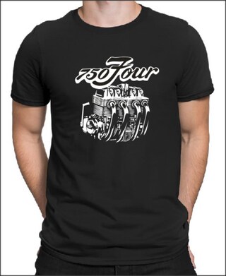 T-Shirt Biker Uomo 'CB 750' - Maglietta Moto Originale - Abbigliamento Motociclista - Regular Fit Girocollo - Regalo Perfetto Per Appassionati