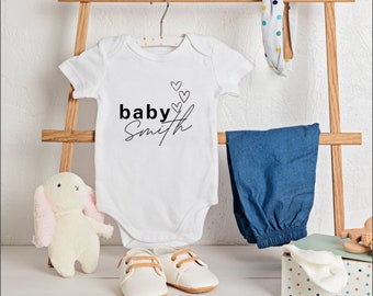 Personalisierter Name Baby PREMIUM Body, Personalisierter Baby Body, Baby Shower Geschenk, BabyBodys