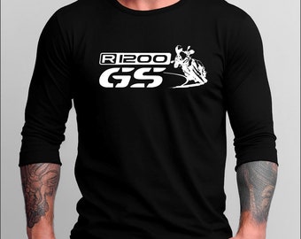 For R 1200 GS fans Motorcycle PREMIUM T-shirt 1200GS Mens Biker Shirt long sleeve tshirt