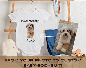 Body personalizzato per cani e gatti PREMIUM, body per bambini personalizzato, tuta personalizzata per bambini da foto