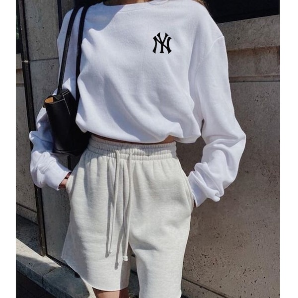 Sweat New York | Sweat-shirt femme haut de gamme | Sweat NY surdimensionné unisexe