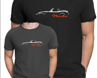 For  MX-5 fan T-Shirt gift miata mx 5 silhouette shirt