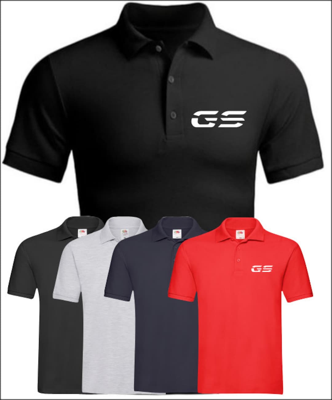 Premium Polo for BMW R 1250 GS Fans Adventure T-shirt 1250GS Mens Biker ...