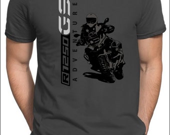 T-shirt Motard BMW R1250GS Adventure - 100% Coton - Pour Fans De Moto R1250GSA R 1250GS