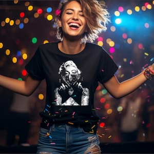 Inspired with Marilyn Tshirt, Gift For Her, Tee Unisex Sweatshirt, Trendy Crewneck t-shirt