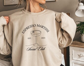 Espresso Martini Social Club Sweatshirt, Perfect Gift, Espresso Martini Social Club Unisex Sweatshirt