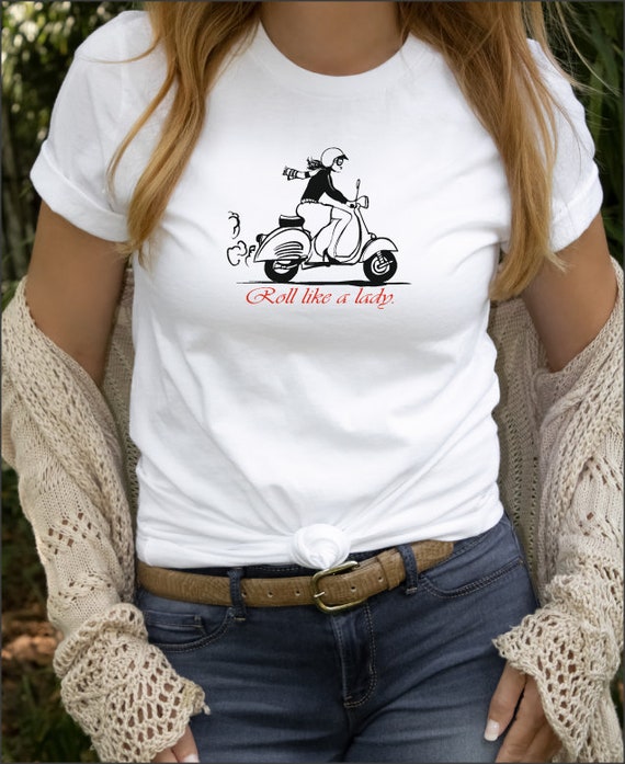 This Is How I Roll Shirt. Retro Style Scooter T-Shirt This Is How I Roll Shirt. Retro Style Scooter T-Shirt