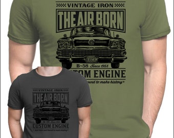 The Air Borne B-58 fans T-shirt classic car vintage shirt