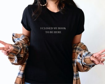 Bücher-T-Shirt | Minimalistisch | Shirt für Frauen, die Bücher lieben