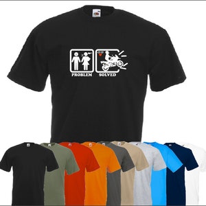Problem Solved for 1250 GS T-SHIRT motorcycle BMW 1200 Fans t shirt