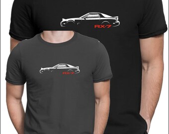For Mazda RX-7 fans T-Shirt gift silhouette shirt