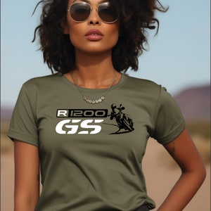 Für BMW R 1200 GS Fans Motorrad T-Shirt 1200GS Frau Biker Shirt