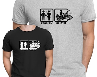 For Goldwing fans Problem Solved t-shirt Gold Wing shirt