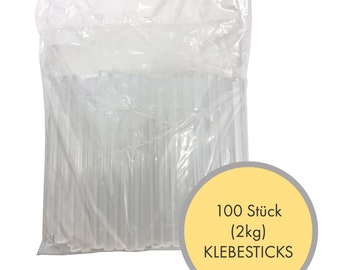 100 Klebesticks 2 kg Heißkleber Klebepatrone 11 mm x 200 mm transparent F58