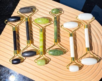 Natural Jade Face Roller, Crystal Massage Tool