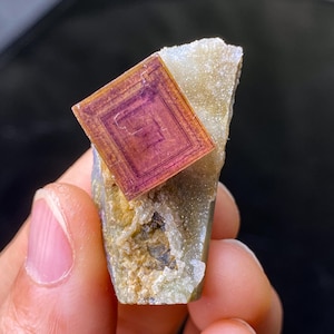 Unique Anhui Phantom Window Fluorite Cubes On Quartz Cluster, Minerals Specimen, Calm And Communication, Home Decor, Mineral Specimen