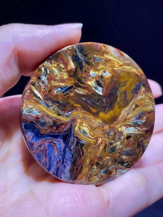 Rare Natural Blue Fire Pietersite Cabochon Slab, High Quality