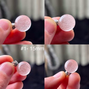 Rare Pink Amphibole Quartz Bead Pendant, Actinolite Inclusion Quartz, Amphibole Crystal Pendant, Rabbit Hair Inclusion Jewellery Gift