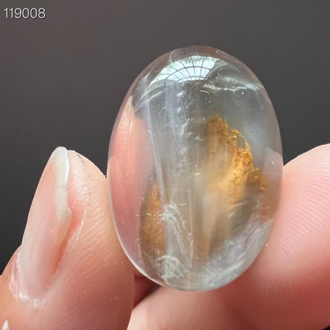 Rare Rabbit Hair Rutilated Quartz Cabochon, Healing Gemstone Loose ...