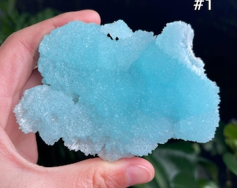 Natural Raw Blue Aragonite Cluster, Raw Mineral Specimen, Raw Aragonite Crystal Flower, Healing Gemstone, Home Decoration, Throat Chakra