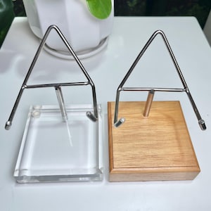 Display Acrylic Stand For Mineral Specimen, Adjustable Wooden Stand, Acrylic Square Base, Crystal Slice Stand, Strong Load-bearing Capacity