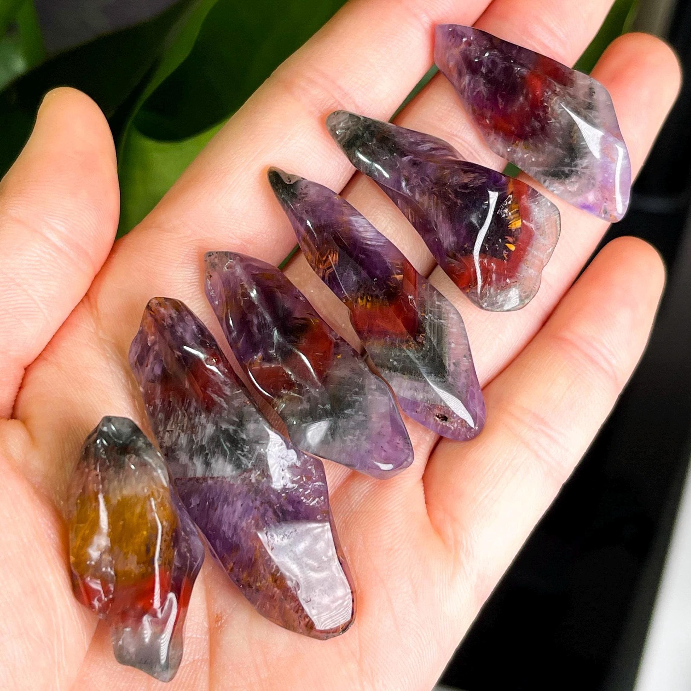 Cristal Auralite-23 Rare Avec Améthyste Aurora 23 - Spécimen Naturel De 199g - Provenance Maroc
