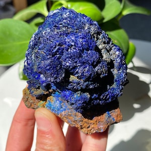 Natural Azurite Crystal Cluster, Azurite Specimen, Crystal Specimen, Energy Crystal, Crystal Gift, Home Decoration