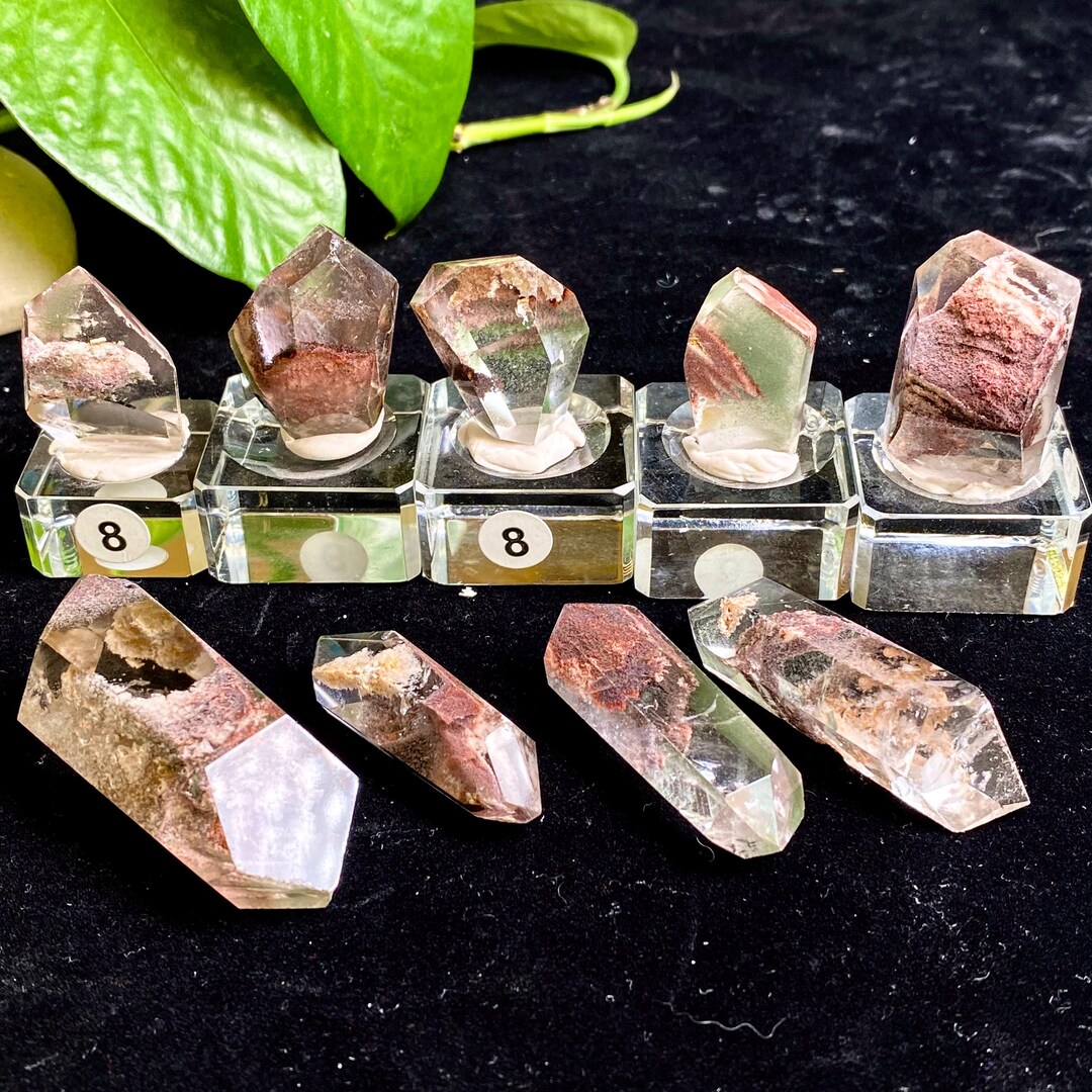 Natrual Rainbow Garden Quartz Freefrom, Crystal Freeform, Phantom ...