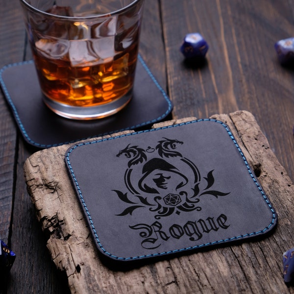 Leather Coaster Etsy