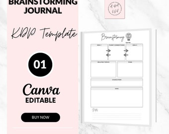 Comedy Brainstorming Journal: Editable Canva Template - 6x9 Format