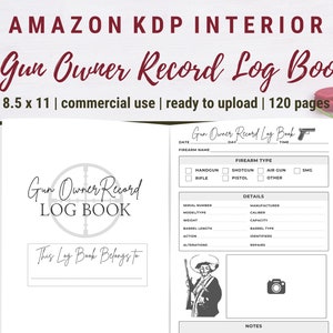Libro de registro de armas de fuego: Guía sencilla para llevar un registro de armas (PDF imprimible)