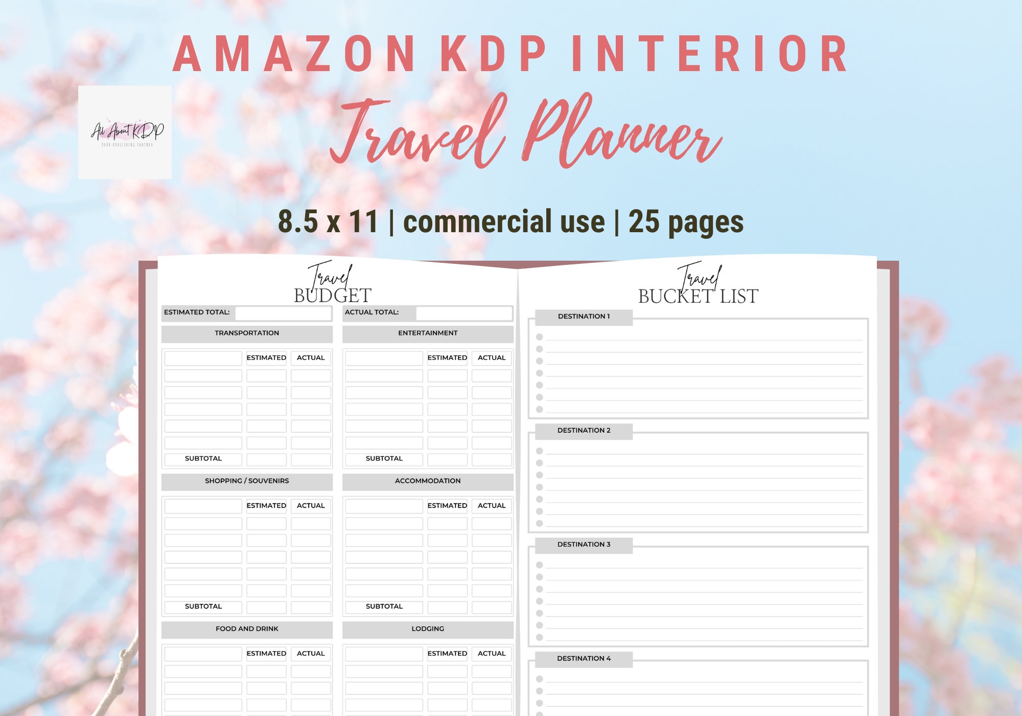 Knitting Journal 6x9 Inch Ready to Upload PDF 120 Pages Knitting Monthly  Planner Knitter's Daily Journal KDP Interiors Template  KDP 