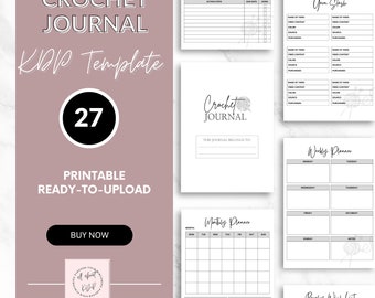 Crochet Planner: Printable Journal for Projects and Supplies (Digital)