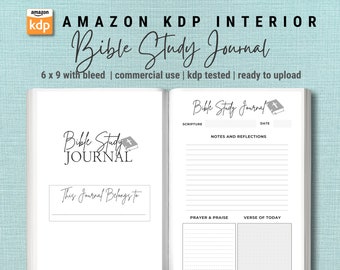 Bible Study Journal - Prayer Prompts and Sermon Notes