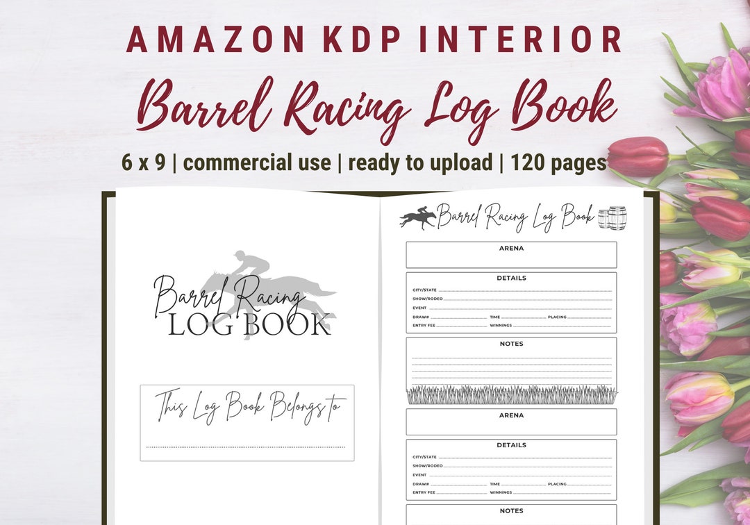 Barrel Racing Log Book: 6x9 PDF for Tracking Runs - Etsy