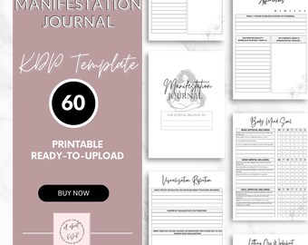 Manifestation Journal Template: Gratitude and Wellness Planner