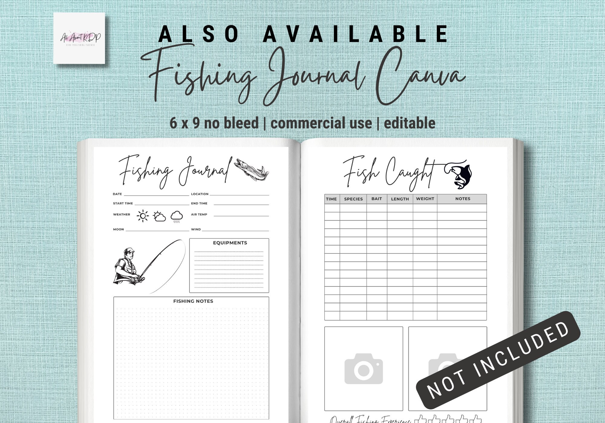 Fishing Log Pages and Fishing Journal Stationery, Printable Instant  Download -  Canada